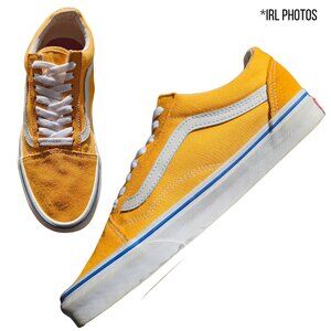 Vans Old Skool Zinnia Yellow Suede Sneakers Men's 7.5 Women's 9 🌻